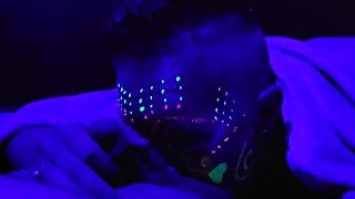 Blacklight blowjob 2