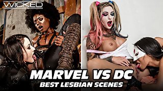 Wicked - Marvel Vs Dc - Top Lesbian Scenes - The Scissoring