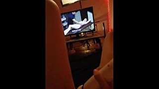 masturbating watching asian porn