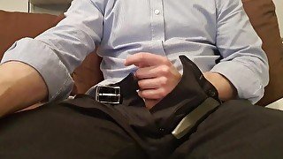 Cumming home from work