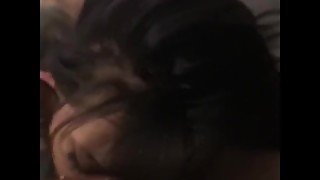 Slutty goth girls hxc bf makes her choke on dick plays witthatpussy n fuck