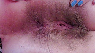 Winking my wet tight hairy asshole in close up