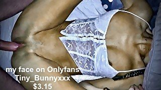 Tiny_Bunny's little pussy is fucked by a good dick and she screams so loud at the end