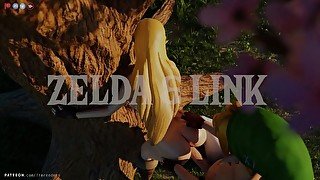 Link makes Zelda's ass bounce