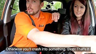 Fake Driving Naughty School Hard Cock Instructor Bonnet