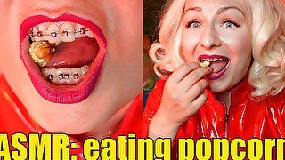 Food fetish video ASMR mukbang