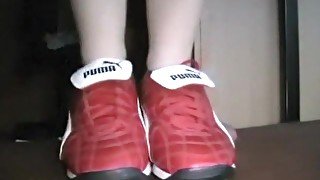 Diana cock crush with sneakers