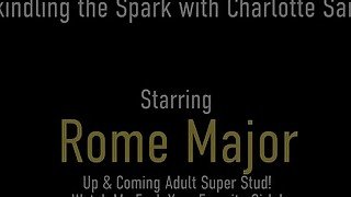 Inked Babe Charlotte Sartre Milks Rome Major With Some Rough Couple Sex!