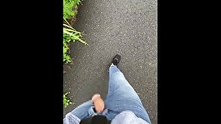 I tried to film masturbation outdoors, but I was too nervous to get an erection at all...#2