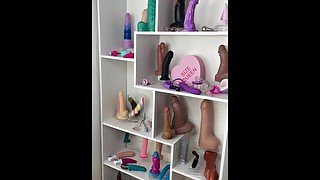 I HAVE HUNDREDS OF DILDOS AND I’M SHOWING THEM ALL OFF