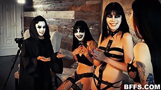 Dark Ritual Dick With Charlotte Sartre, Harlowe Blue And Leda Elizabeth