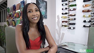 Amazing POV fucking with gorgeous ebony doll Olivia Jayy