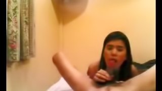 Asian Teen Sucks And Fuck Her Lover On Camera