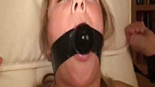 A small bit of BDSM pleasure for my blonde girlfriend