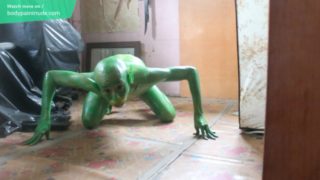 19 Years Old Green Demon / Body paint / Bodypaint / Naked Body Art #2