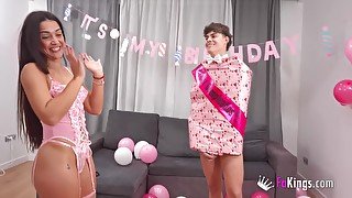 Nuria Millan In Celebrates A Hardcore Birthday With A Big Cock As A Present