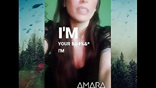 Cam Sub Short- Amara Noir asks fartbitch important question + cigarette cbt