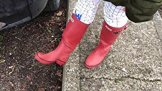 Day in Kates Hunter rubber boots - 1