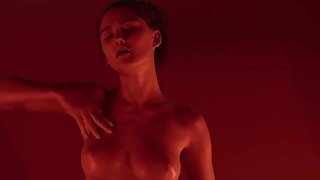 Solo teasing session from a girl with a great body