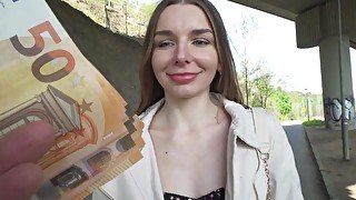 Ukranian model is paid to have sex in POV with the agent