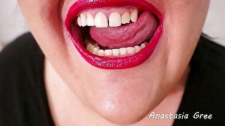 Mouth fetish - tongue