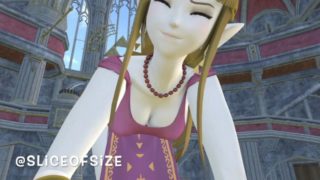 Zelda and the Power of the Triforce [Giantess Growth]