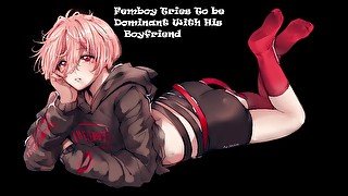 Your Femboy Boyfriend Tries To Be Toppy  ASMR  SFW  m4m