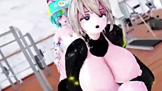 Futa Futanari Anal Gangbang DP Orgy Huge Cumshots 3D Hentai