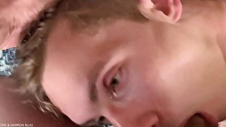 stepson Rough Oral Throat Training