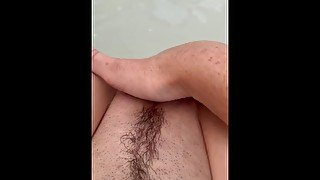 Fingering myself in the bath amazing orgasm and noises