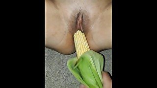 MILF soccer mom gets CORN BANGED until she cums