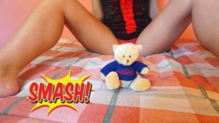 Being Kinky with my teddy bear foot worship Domination