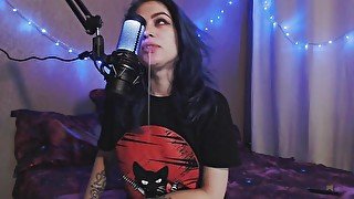 VISUAL ASMR LICKING MIC 💦 EXTREME DROOL 💦