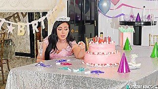 Bridgette B And Whitney Wright - Big-titted Lesbian Stepmommy Ass Sex Fucks Bday Girl