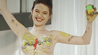 Body Painter with Serena Wood - PlayboyPlus