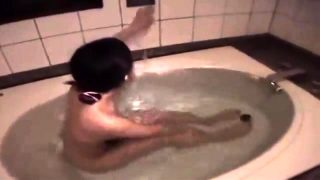 Hot Asian girl solo shower