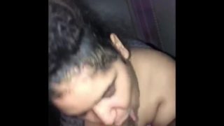 Hot Spanish girlfriend dick sucking