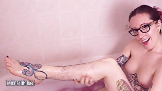 Hairy Leg Shaving and Orgasm Control