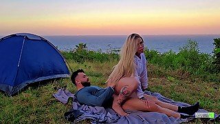 Lina Paige - Sexo Arriscado Casal Amador Real Fodendo Em Acampamento 520