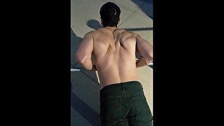 Straight Studs Hot Back Muscles Workout Montage Fetish