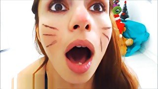 Giantess cat vs mouse
