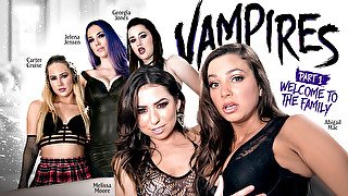 Carter Cruise Melissa Moore Abigail Mac Jelena Jensen Georgia Jones in VAMPIRES: 1: Welcome To The Family - GirlsWay