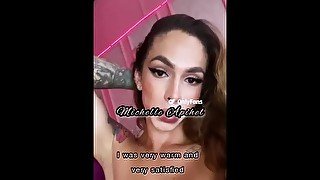 sexy shemale colombiana whit big dick, cumming in show webcam and dance, big dick , big ass, big cum