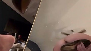 Stiletto Heel Fucks Ass and Cunt with Explosive Piss Shot