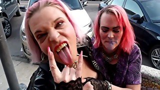 Wild Trans Girls Homemade - Mistress Cyanide Takes Synnz Cock