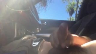 Masturbation in the car at the usual place