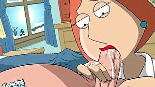 Family Guy - Peter and Lois Griffin having ANAL sex - UPSCALED