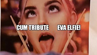 38 Duke Hunter Stone Cum Tribute - Eva Elfie takes Duke's Cum Again!