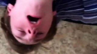 Facefucking and deepthroating Russian college twink