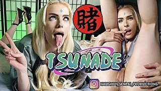 TSUNADE Real Life Hentai - Naruto COSPLAY 4k - Ahegao Fuck, Footjob, Sloppy Blowjob, UwU Girl, Feet